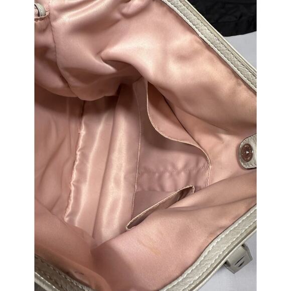 Coach Legacy Tote #19264 Leather Chalk Ivory Pocket Shoulder Bag EUC - Picture 9 of 16